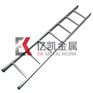 Rectangle Straight Tiang 6063-T5 Aluminium Alloy Ladder 1m To 6m Dengan Footpad Plastik